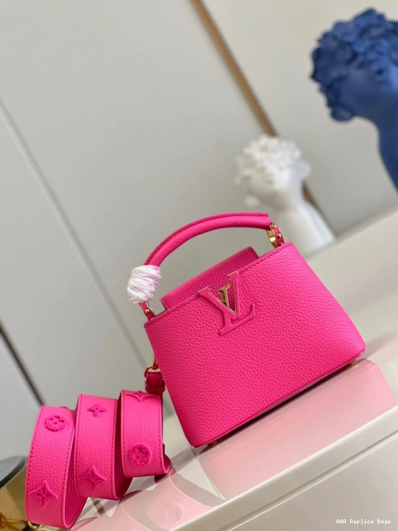 Aaa replica bags MINI VUITTON CAPUCINES LOUIS 0708